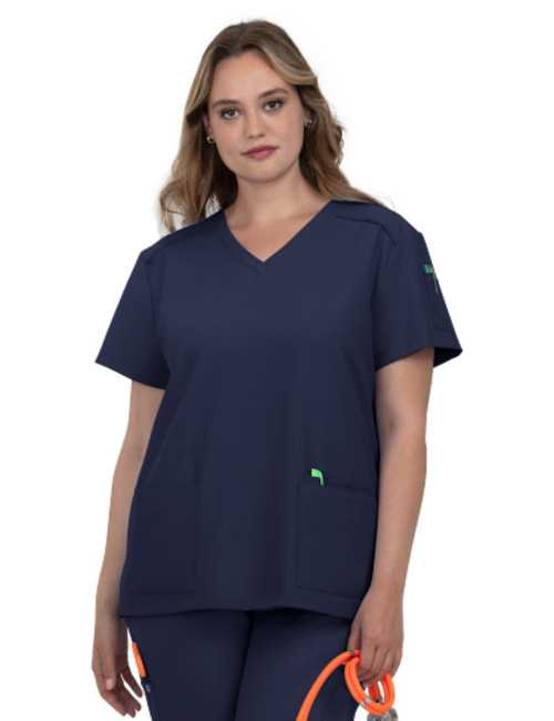 Blouse médicale Femme Koi "Cardi", 3 poches, collection Cureology (C101)