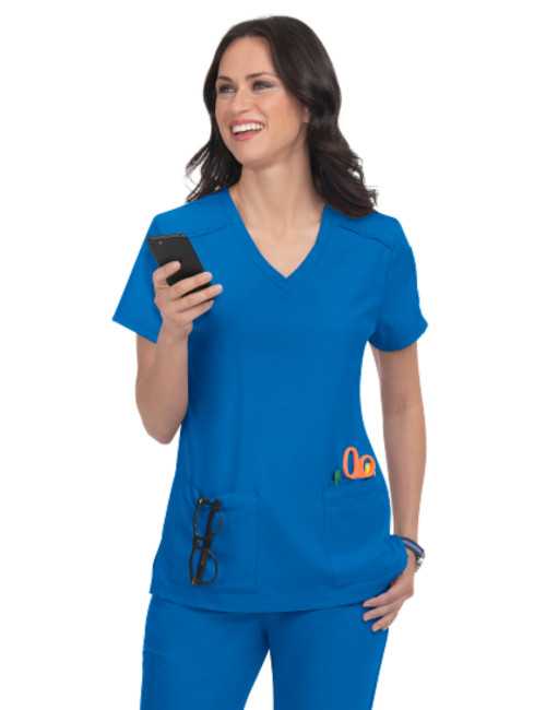 Blouse médicale Femme Koi "Cardi", 3 poches, collection Cureology (C101)