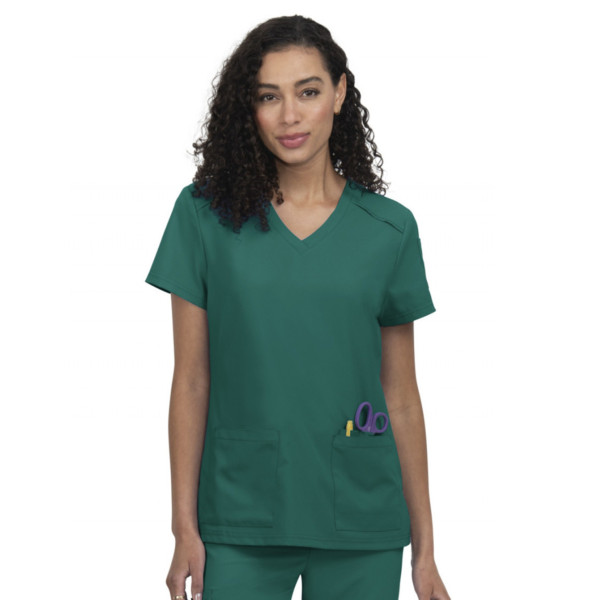 Blouse médicale Femme Koi "Cardi", 3 poches, collection Cureology (C101)