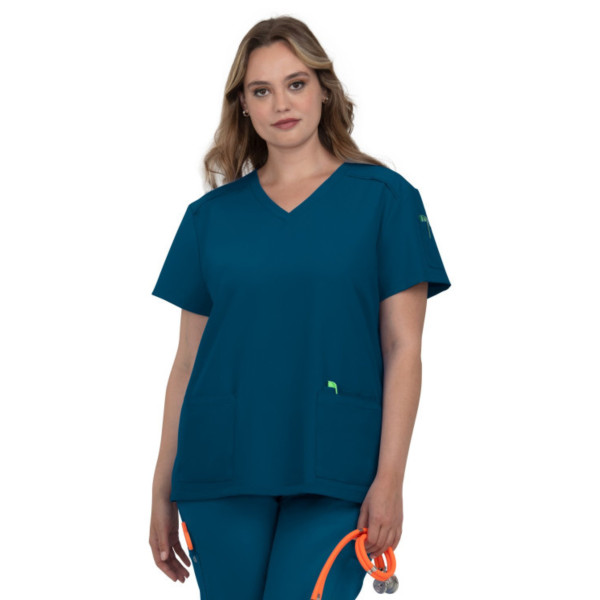 Blouse médicale Femme Koi "Cardi", 3 poches, collection Cureology (C101) Blouse médicale Femme Koi "Cardi", 3 poches, collection Cureology (C101)