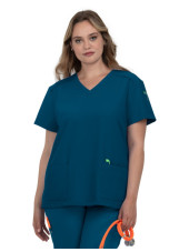 Blouse médicale Femme Koi "Cardi", 3 poches, collection Cureology (C101)