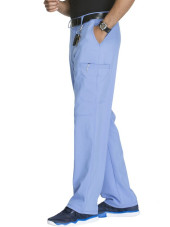 Pantalon à bouton homme, Cherokee, Collection "Infinity" (CK200A) bleu ciel droite