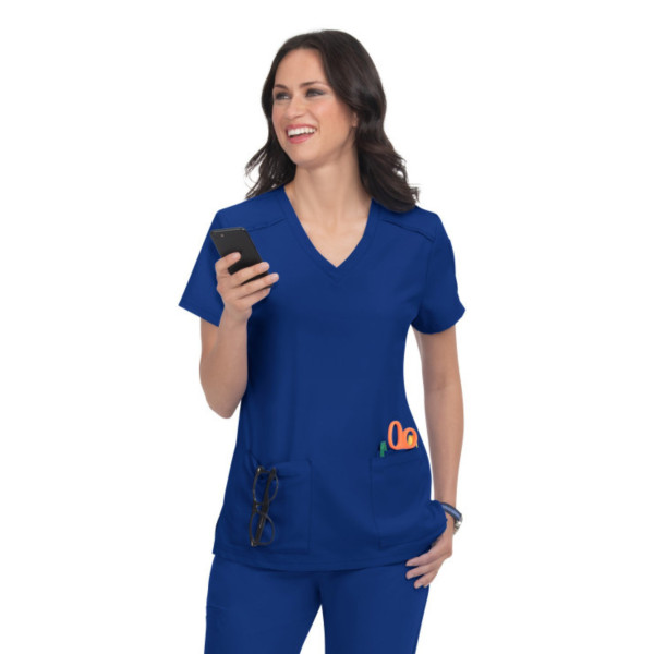 Blouse médicale Femme Koi "Cardi", 3 poches, collection Cureology (C101)