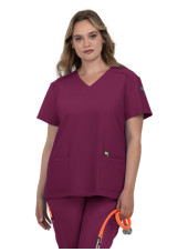 Blouse médicale Femme Koi "Cardi", 3 poches, collection Cureology (C101)