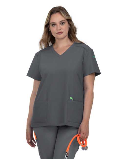 Blouse médicale Femme Koi "Cardi", 3 poches, collection Cureology (C101)