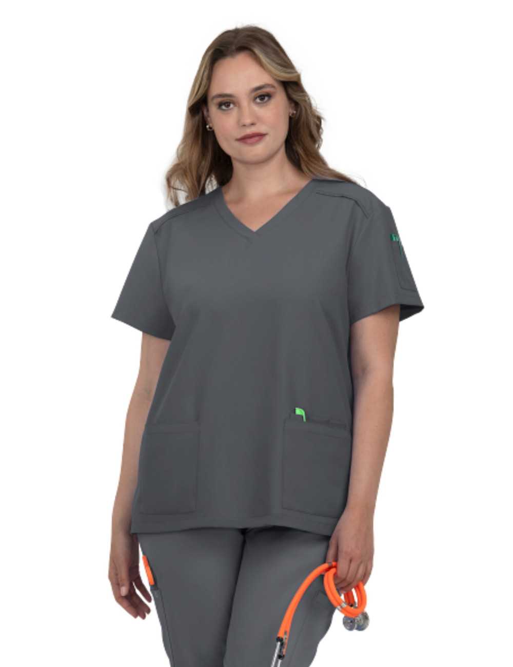 Women's "Cardi" Medical Blouse - Koi Cureology (C101)