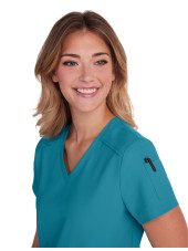 Blouse médicale Femme Koi "Cardi", 3 poches, collection Cureology (C101)