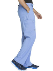 Pantalon à bouton homme, Cherokee, Collection "Infinity" (CK200A) bleu ciel gauche