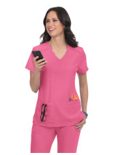 Blouse médicale Femme Koi "Cardi", 3 poches, collection Cureology (C101)