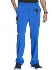 Pantalon à bouton homme, Cherokee, Collection "Infinity" (CK200A) bleu royal face