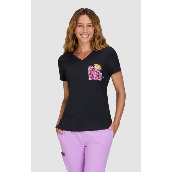 Blouse médicale originale Femme imprimée "Nixie" (1128PLM-02)