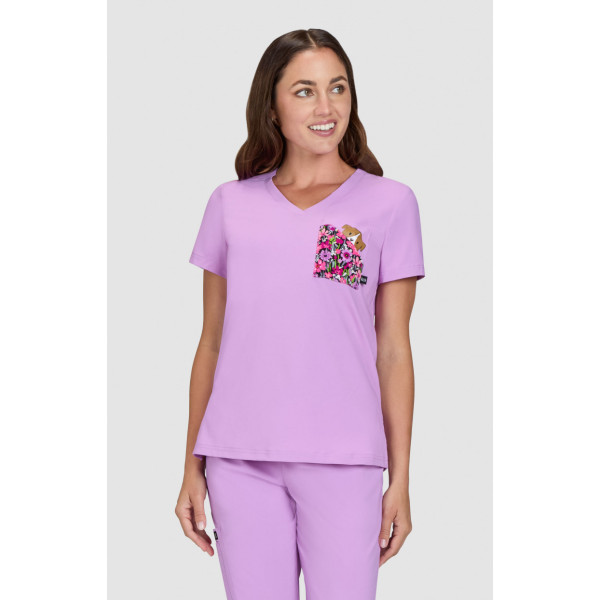 Blouse médicale originale Femme imprimée "Nixie" (1128PLM-186)