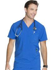 Blouse Médicale Homme Antibactérienne Cherokee, Collection "Infinity" (CK900A) bleu royal gauche