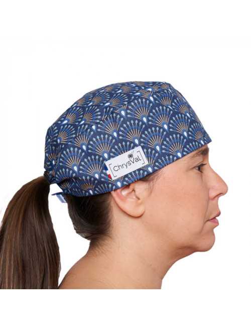 Calot médical court "Paon" 100% coton CHRYSVAL (211-1131)