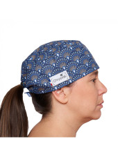 Calot médical court "Paon" 100% coton CHRYSVAL (211-1131)