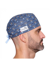 Calot médical court "Paon" 100% coton CHRYSVAL (211-1131)