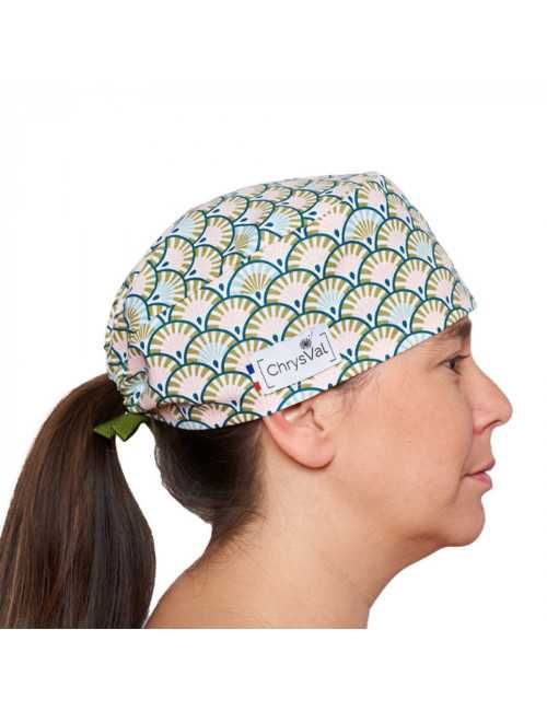 Calot médical court "Rosa" 100% coton CHRYSVAL (211-1133)