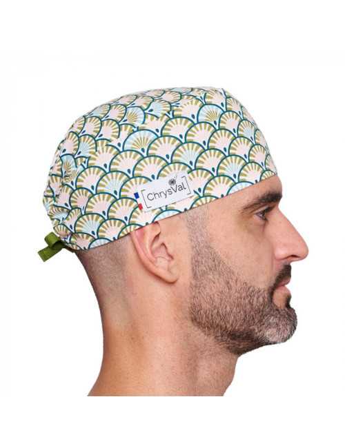 Calot médical court "Rosa" 100% coton CHRYSVAL (211-1133)