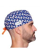 Calot médical court "Navires" 100% coton CHRYSVAL (211-1135)