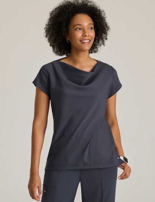 Blusa médica de mujer, "Grey's Anatomy Stretch" 2 bolsas (GRST011)
