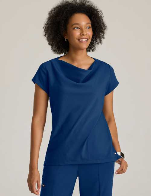 Women's medical blouse, "Grey's Anatomy Stretch" 2 pockets (GRST011)