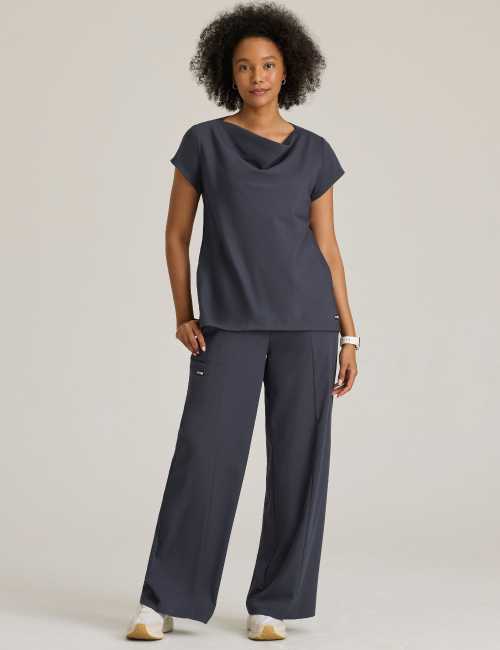 Blusa médica de mujer, "Grey's Anatomy Stretch" 2 bolsas (GRST011)