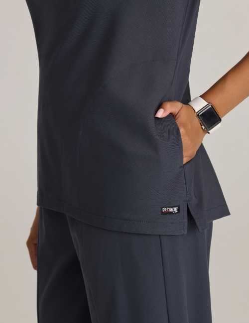 Women's medical blouse, "Grey's Anatomy Stretch" 2 pockets (GRST011)