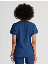Blouse médicale Femme anti-statique (anti poils et cheveux) "Barco One", 4 poches (BOT5105)