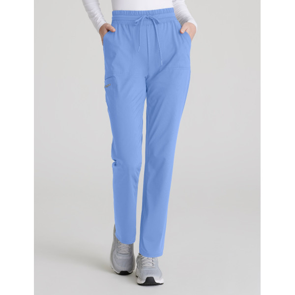 Pantalones médicos rectos sin cordones para mujer (SKP668)