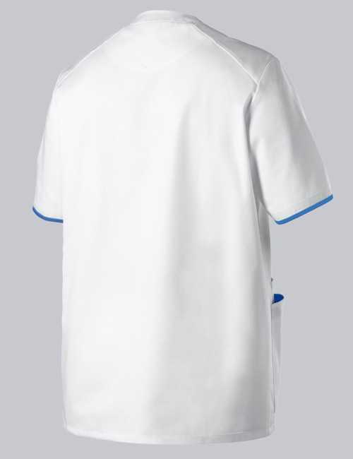 Tunique unisexe à boutonner bi colore (1703)