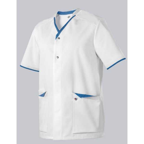 Túnica unisex bicolor con botones (1703)