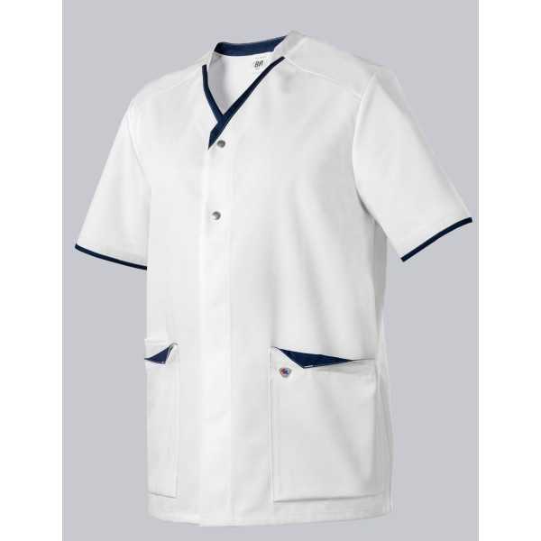 Tunique unisexe à boutonner bi colore (1703)