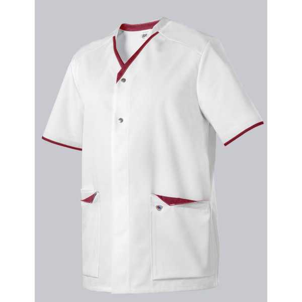 Tunique unisexe à boutonner bi colore (1703)