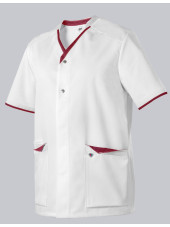 Tunique unisexe à boutonner bi colore (1703)