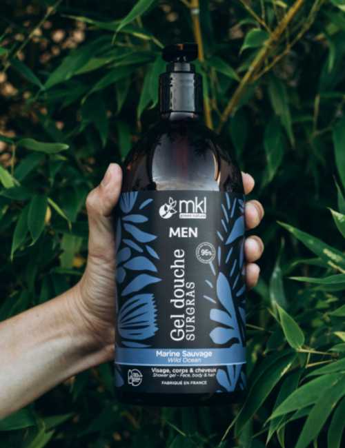 MKL - Men's Superfatted Shower Gel, Marine Sauvage 1L