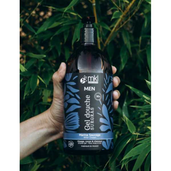 MKL - Gel douche surgras Homme, Marine Sauvage 1L