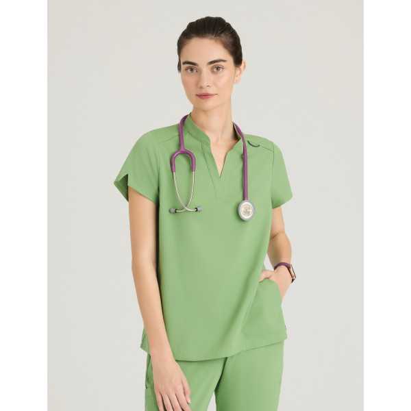 Blusa médica "Avery" para mujer - Grey's Anatomy Stretch (GRST230)
