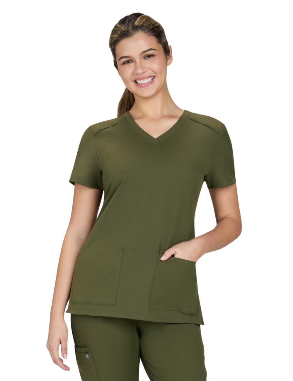 Women's "Cardi" Medical Blouse - Koi Cureology (C101)