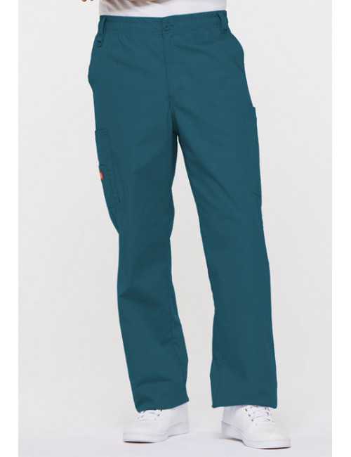 Pantalon Médical homme, Dickies, "EDS signature" (81006) vert caraïbe face