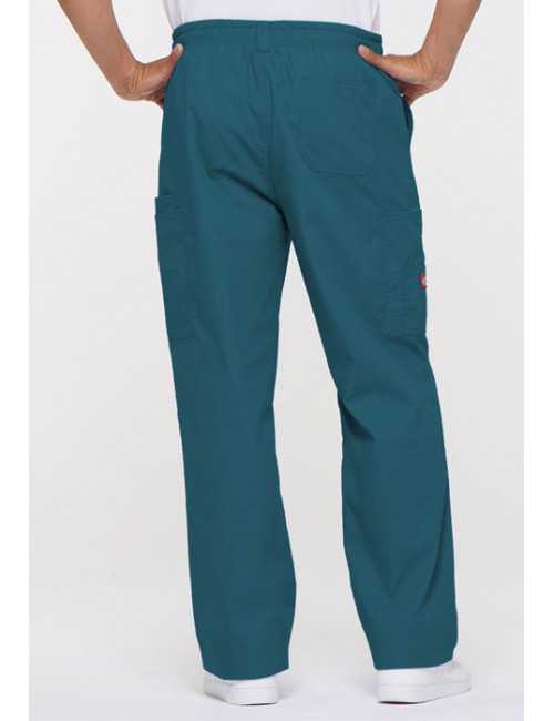 Pantalon Médical homme, Dickies, "EDS signature" (81006) vert caraïbe dos