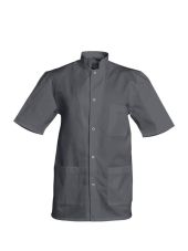 Medical gown Men's white short-sleeved Poly/Cotton Denis, SNV (DENCP00000)