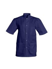 Medical gown Men's white short-sleeved Poly/Cotton Denis, SNV (DENCP00000)