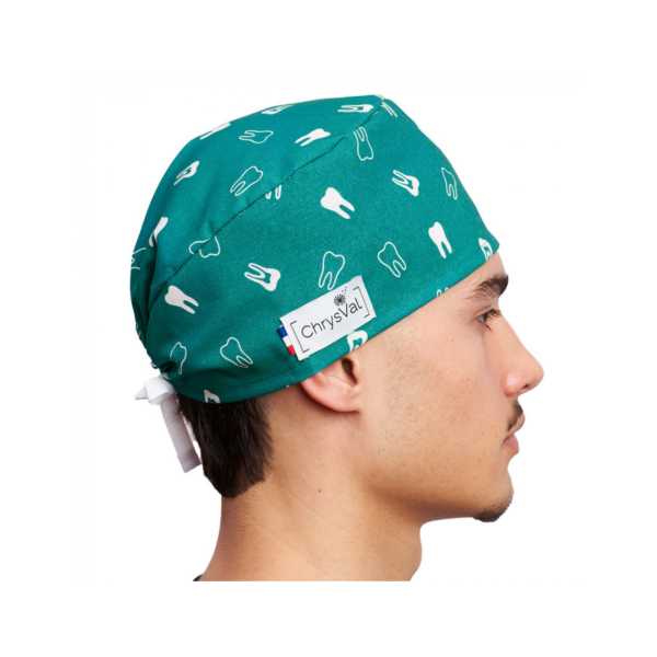 Gorro médico corto "Dentición" 100% algodón CHRYSVAL (211-1175)