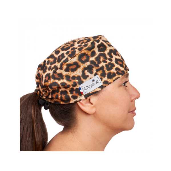 Medical Cap pink flamingos 100% coton Chrysval (211-215)