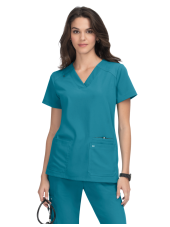 Blouse médicale Femme Koi "Hustle and Heart", 2 poches Koi Next Gen (1019)