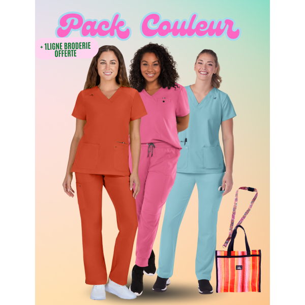 Pack couleur + Broderie Offerte - Femme