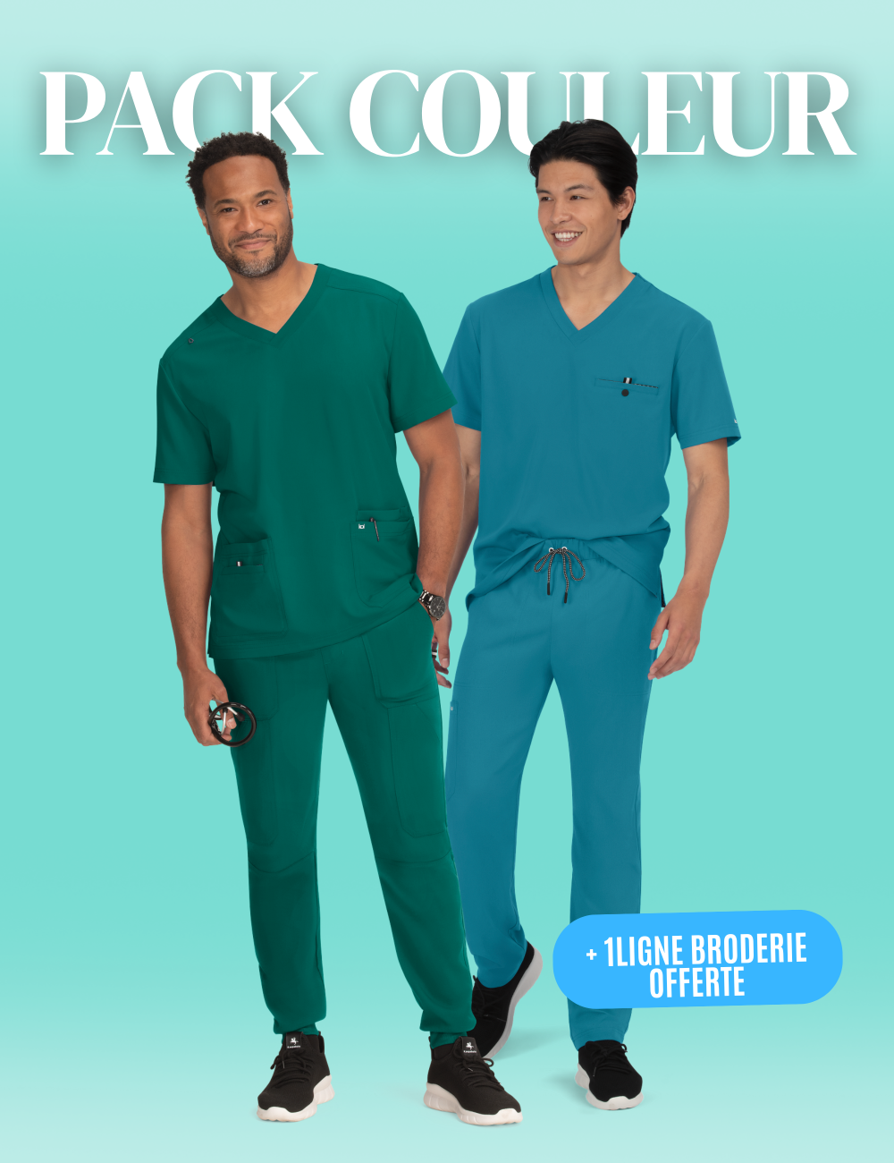 Pack Couleur + Broderie Offerte - Homme