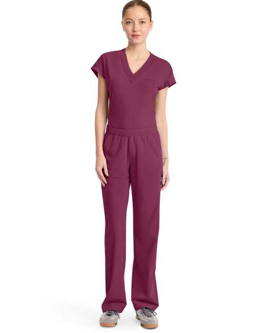 Women's elastic medical pants, Cherokee, "Infinity Pursuit" Collection (IN023A)