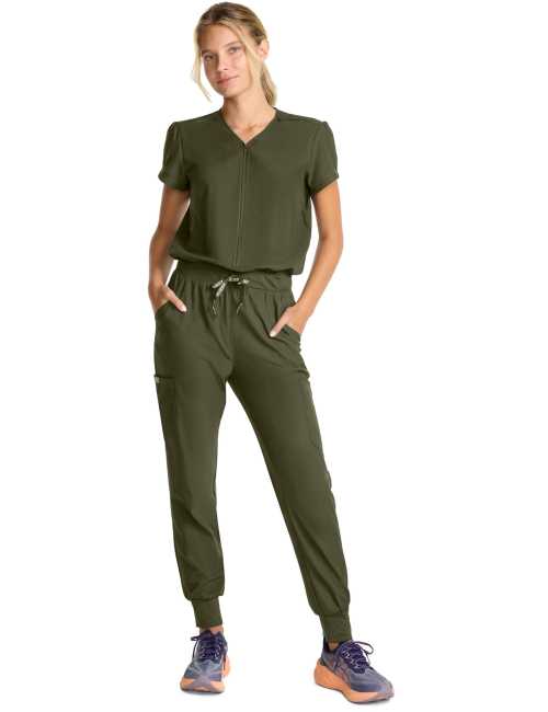 Combinaison médicale coupe jogger, zippée - Medcouture (MC510)