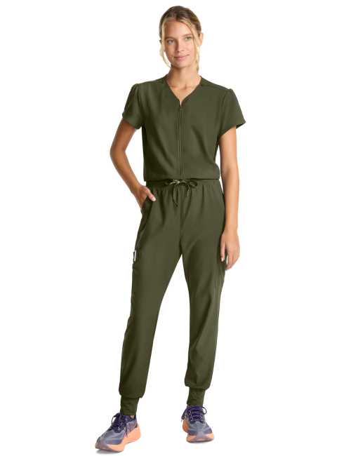 Combinaison médicale coupe jogger, zippée - Medcouture (MC510)